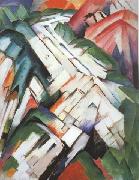 Franz Marc Mountains (mk34) oil painting picture wholesale